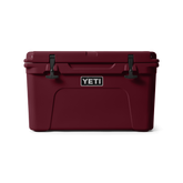 YETI Tundra 45 Hard Cooler in Wild Vine Red.